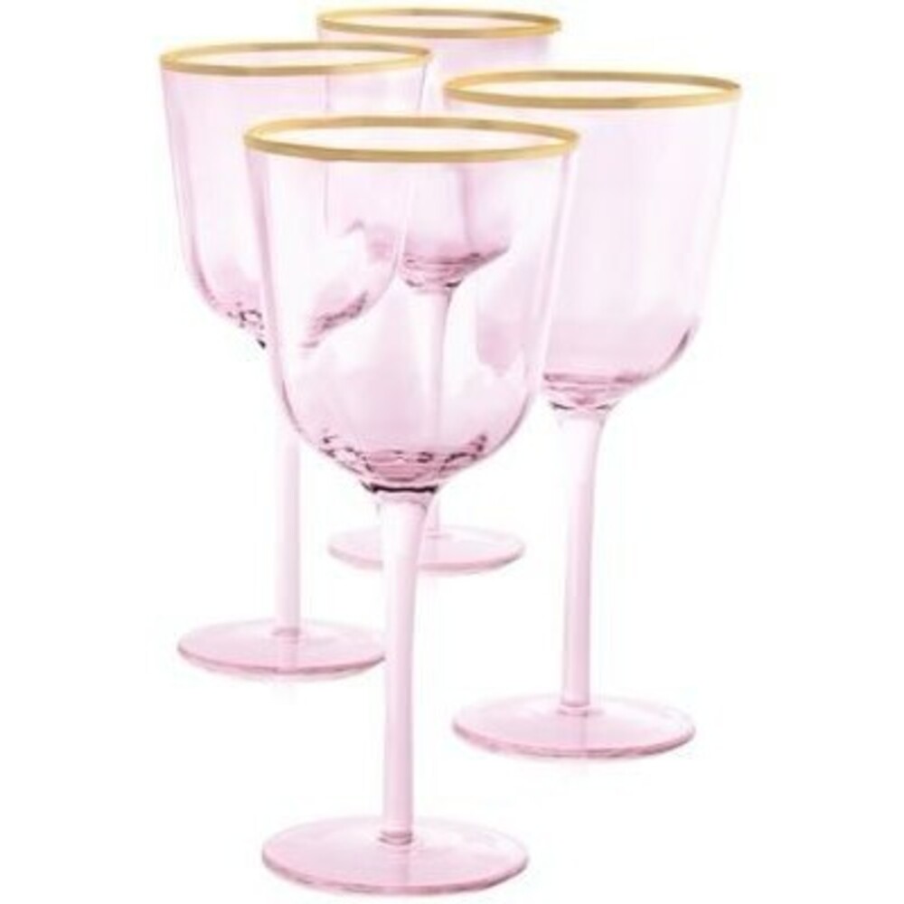 MARTHA STEWART COLLECTION Blush All-Purpose Glasses, Set of 4